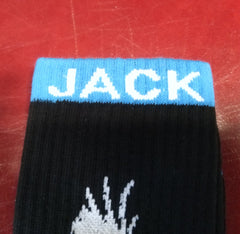 Jack White Third Man Record Socks Blue