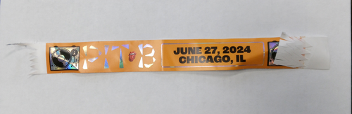 Rolling Stones - 2024 Hackney Diamonds Chicago, IL Lithograph and Pit Wristband