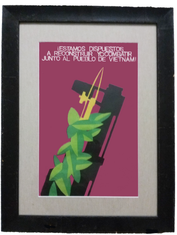 1982 Cienfuegos Commemorative Framed  Poster Cuba