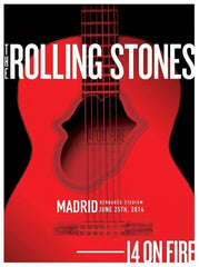 The Rolling Stones 2014 On Fire European Tour Lithograph poster box set