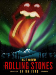 The Rolling Stones 2014 On Fire European Tour Lithograph poster box set