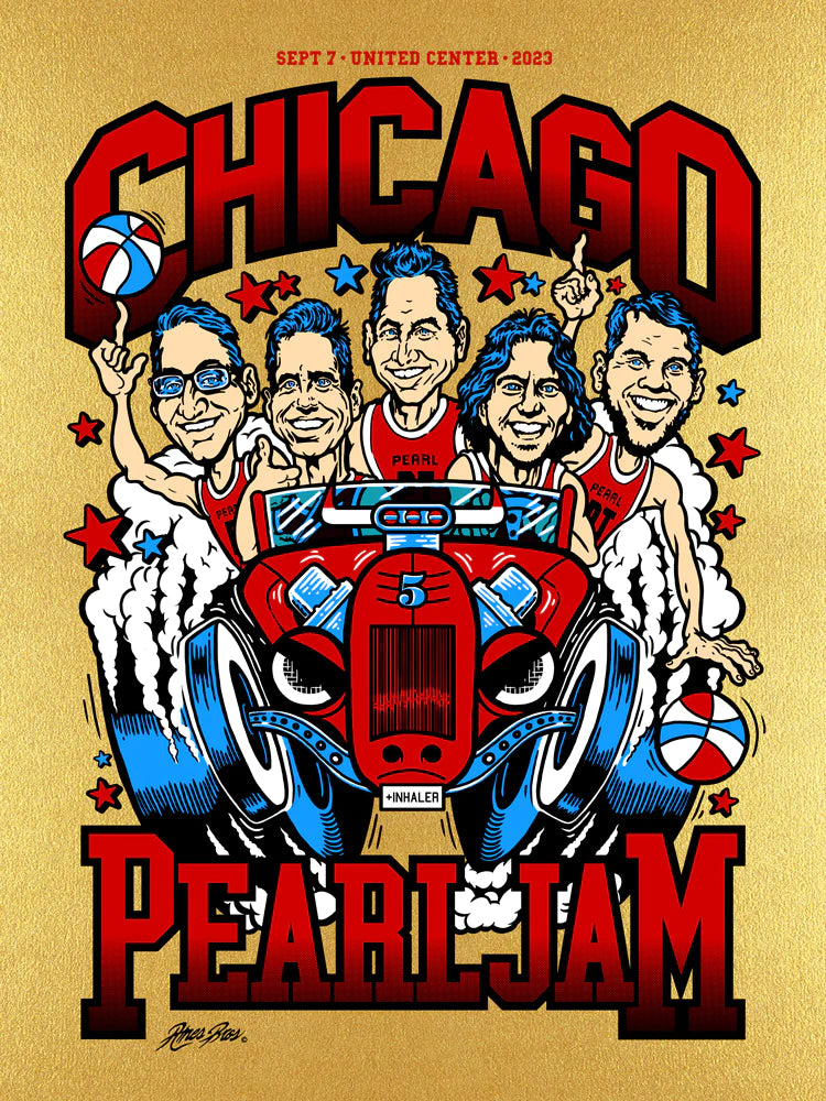 Pearl Jam X Chicago Bulls Sept 5th 2023 United Center Chicago