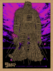 Ames Bros 2022 Pearl Jam London Woodchip Variant Poster