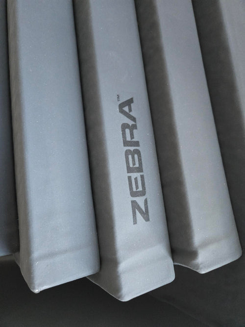 14x Zebra 2 Inch Smooth Grey Jiu-Jitsu Mats