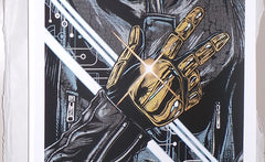 "Daft Punk - Guy" by Rhys Cooper Originally sold through Studio Seppuku in 2015. Following purchase, prints are rolled in kraft paper and shipped in a sturdy cardboard tube protected with bubble wrap on each end of the inside.