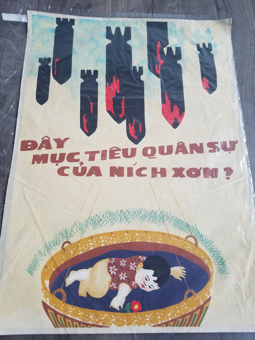 Vietnam Poster Is There The Military Targets Of Nixon Ho Chi Minh