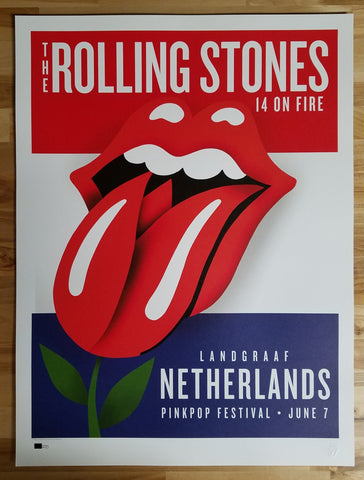Rolling Stones - 2024 Hackney Diamonds Glendale, AZ Lithograph and Pit Wristband