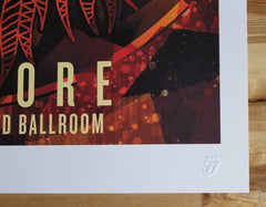 Title:  The Rolling Stones - 2014 OFFICIAL POSTER SINGAPORE SANDS GRAND BALLROOM  Poster artist:   Edition:  xx/500  Type: Limited edition lithograph   Size: 17" x 23"  Location: Singapore  Venue:  Sands Grand Ballroom   Notes:  1st edition, official poster hand numbered and embossed.  Official poster, Asia 14 On Fire Tour original from the show!