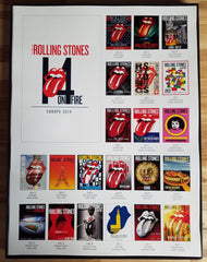 2014 Rolling Stones Deluxe European Tour Poster Set