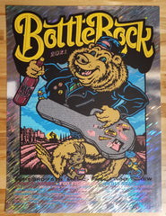 Napa Valley, CA 2021  Venue: 8-Color Silkscreen Poster.  BottleRock Festival.