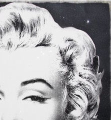 Mr. Brainwash Diamond Girl Black Background Edition xx/90 S/Ned Screenprint