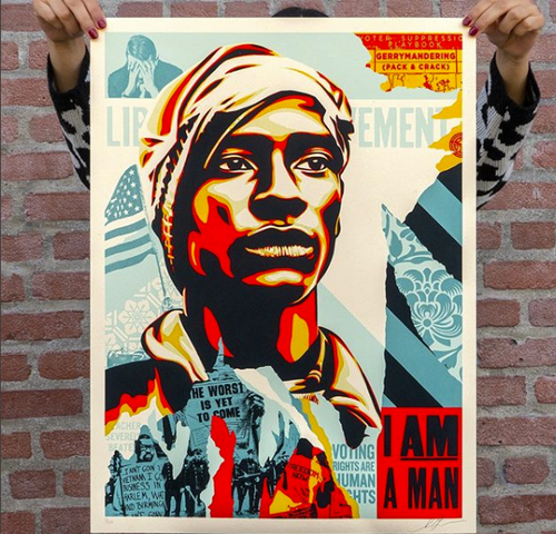 Title: Voting Rights Are Human Rights - 2020  Artist: Shepard Fairey  Edition: Edition xx/550, signed and numbered by the artist.  Type: Screen Print Poster  Size: 18" x 24"  Notes: Check out our other listings for more hard-to-find and out-of-print posters.